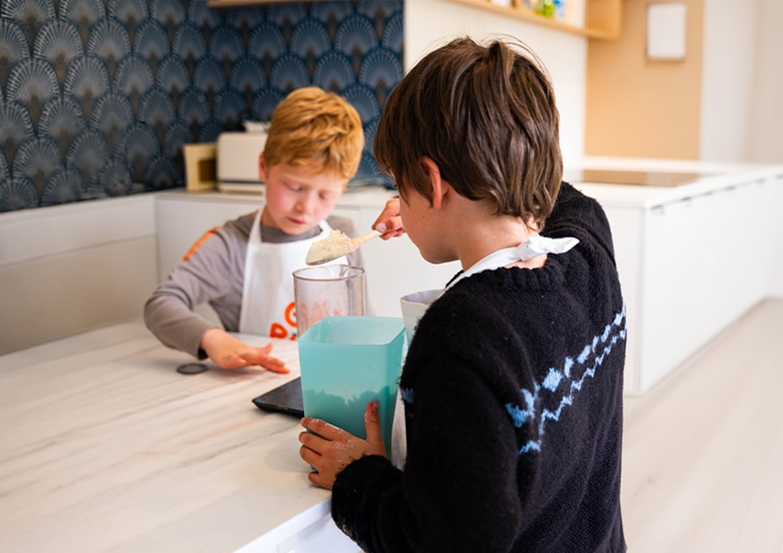 Enfants en atelier de pâtisserie Gato Rigolo