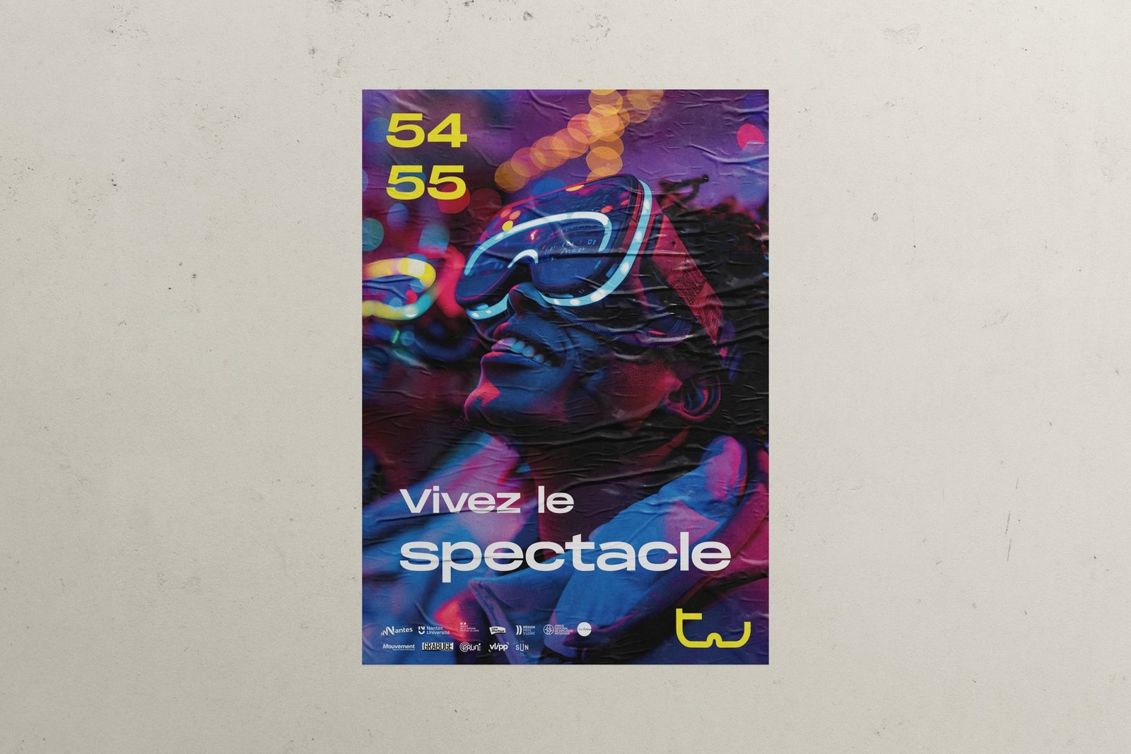 Affiche « Vivez le spectacle » du TU
